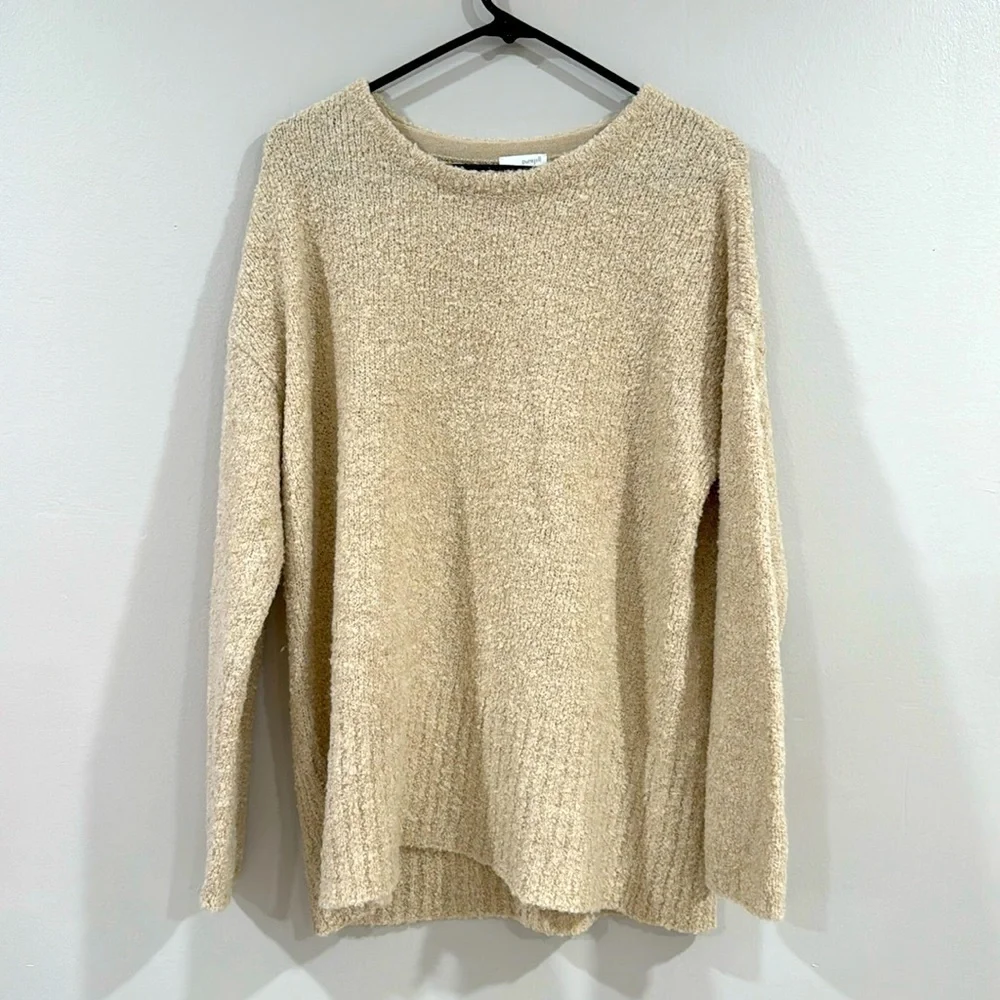 Pure Jill wool blend beige sweater